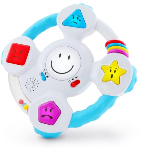BEST LEARNING My Spin & Learn Steering Wheel - Interactive Educational Toys for 6 to 36 Months Old Infants, Babies, Toddlers Birthday Gift - Learn Colors, Shapes, Feelings & Music
