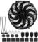 Ventilateur de refroidissement de moteur électrique 12 pouces de voiture universelle haute performance Slim Push Pull avec kit de montage