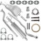 Adamot Auspuffanlage Schalldämpferset Auspuff für Opel Astra G 2 II Kombi 1.4i 1.6i
