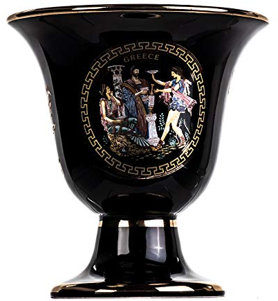 BeautifulGreekStatues Pythagoras Tasse der Gerechtigkeit Dionysus Hermes Pythagoras Fair Becher altgriechenland schwarz kobalt nutzbar
