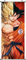 CosplayStudio Großes Dragon Ball Rollbild | Kakemono aus Stoff | Poster 100x40cm | Motiv: Super-Saiyajin