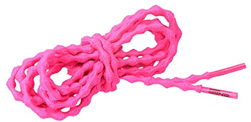 CORD ON - Lacci elastici per scarpe da corsa e triathlon, Xtenex, senza allacciatura, regolabili, lacci sportivi speciali. Dimensione 2.5-5.6 mm - 1 paio (Fucsia fluorescente, 90 cm)