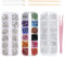 Strasssteine Set,3800 pcs Strasssteine Nagel Kunst Nail Gems 3 Verschiedene Formen,mit 2 Strass Picker Tool Pens,2 Nail Wooden Sticks und 1 Pink Tweezer zum Basteln,DIY,Nagelkunst