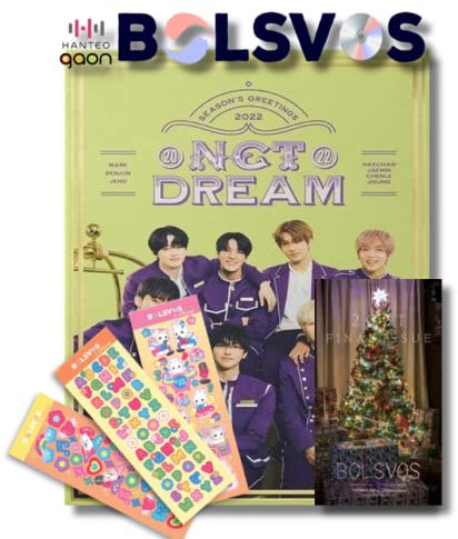 NCT Dream - 2022 NCT Dream Season's Greetings Album+BolsVos K-POP Webzine (28p), Decorative Stickers, Photocards