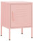 vidaXL Table de Chevet Table de Nuit Armoire de Chevet Armoire de Lit Meuble de Rangement Chambre à Coucher Intérieur Rose 35x35x51 cm Acier