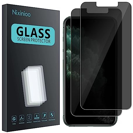 [2 Stück] Sichtschutz Schutzfolie für iPhone 11 pro iPhone x, Anti-Spy Schutzglas, Sichtschutzfolie, [Anti-Spion] [13H Härte ] [Bläschenfrei] [Kratzfest]