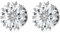 Epinki 2pcs Ohr Tunnel Plug, 16mm Blumen Expander Messgeräte Stretchers Ohrringe mit Zirkonia, Edelstahl Ohrringe Silber Körper-Piercing Schmuck