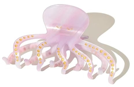 Nordstral Haarklammer Oktopus - Haarklammer groß in 9,5 x 4,8 cm, Haarspangen Damen und Haarspangen Mädchen