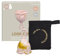 Hevea Coppetta mestruale ad anello, misura 1 (Golden Blush), realizzata in 100% gomma naturale, più morbida, dura fino a 12 ore