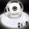 BERIXDEEP Ruban LED COB 3m, 6000K Bande Lumineuse Dimmable avec Telecommande et Alimentation, DC24V, CRI>92, Largeur 8mm, Ruban LED Blanc Froid pour Décoration de Chambre