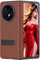 Étui en Cuir pour Vivo X Fold3 Housse à Charnière en Cuir Téléphone. X Fold 3 Coque pour Téléphone Portable à Écran Pliant. Cas -Rouge