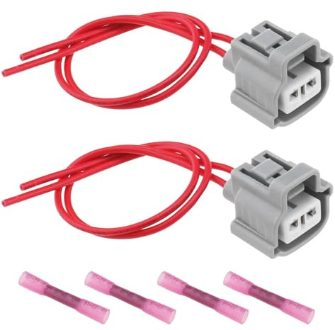 VGOL 2 Stück Blinker-Signal-Kabelbaum-Kabelstecker Pigtail Kompatibel mit Toyota Kompatibel mit Lexus 2-Wege-2-poliger Blinker-Reparaturstecker Ersatzteil 90980-11019