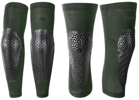 Rodilleras transpirables anticaídas para motocicleta, rodilleras de alta elasticidad, reflectantes, equipo de motocicleta, 4 piezas, EN8 M