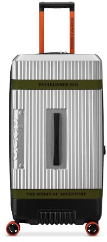 DELSEY Jeep - JH001A - Valise soute Rigide 80 cm x 40 cm x 38 cm - 106 L - Argent