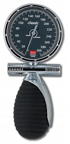 Boso classic mechanisches Blutdruckmessgerät mit 2-in-1-Schlauchtechnik Variante mit Klettenmenschette XL