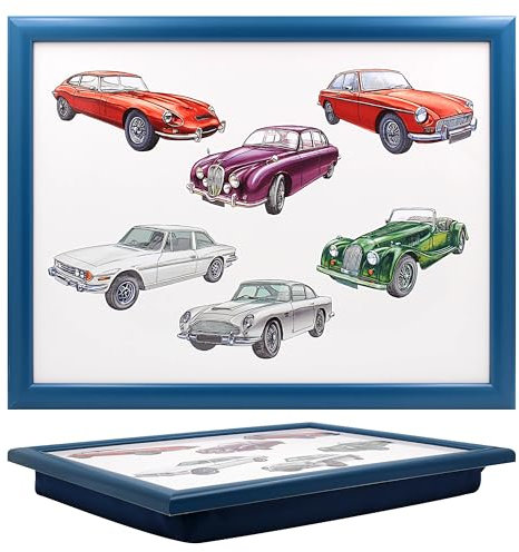 The Leonardo Collection Laptray Cars With Bean Bag for Serving Dishes | Lovely Lap Trays for Eating on Lap for Dinner or Breatfast | Newly Designed Food Trays for Lap