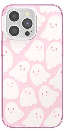 PopSockets iPhone 15 Pro Max Case Compatible with MagSafe, Phone Case for iPhone 15 Pro Max, Wireless Charging Compatible, Case Only - Kawai Ghosties