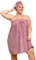 Asciugamano avvolgente con asciugamano per capelli per donne, accappatoio da doccia da donna, comodo asciugamano da bagno regolabile + asciugamano per asciugacapelli, viola, XL-XXL