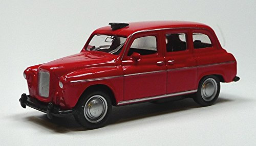 Generisch Modellauto kompatibel mit Austin FX 4 London Taxi rot Modellauto ca. 1:60/7 cm im Fensterkarton