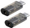 cablecc 2 teile/los USB-C Typ C zu 16bit 48kHz 3,5mm Audio AUX & MIC Soundkarte Adapter Kompatibel mit laptop Tablet Telefon