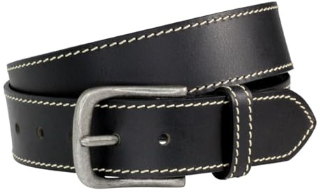 LINDENMANN Ledergürtel LM schwarz - 145