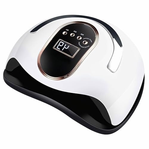 ​​Cordless Nail Dryer, 4-Mode Timer (10s/30s/60s/99s) & UV+LED, Portable 168W Kit with Handle, 23cm for Gel Polish Curing