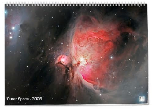 artboxONE Klapp-Kalender 2026 Outer Space Klappkalender A2 2026 Galaxy