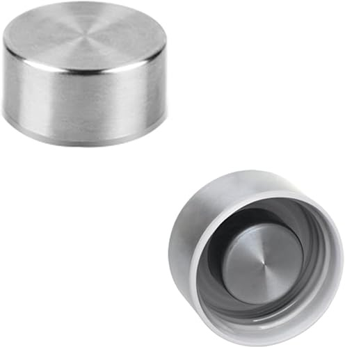 Ryaco Ersatz Edelstahl Wasserflasche Kappe Borosilikatglas Wasserflasche 550 ml/750ml/1000ml (2 Pack)