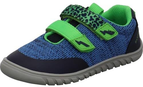 Lurchi Benny Barefoot Kinder Barfußschuh in Weite W aus Mesh Textil in Blau und Grün. blau Gr. 25