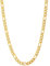 U7 Yellow Gold Plated Stainless Steel Figaro Link Mens Chain Necklace for Men Husband 24 Necklaces Chains