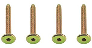 M6 6mm 50mm Long Furniture Connecting Bolts – Hex Allen Key Flathead for Beds, Cots and Furniture Assembly