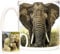 Elephant Gift Mug, Magnificent Elephants on an 11oz Ceramic Mug. Dishwasher and Microwave Safe. Animals of The World Range