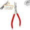 OdontoMed2011 Mini 5 Split Ring Pliers (Handle Colors Red) ODM