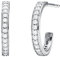 Michael Kors Ohrringe MKC1177AN040 Damen Creolen Silber 925 Silber weiß Zirkonia