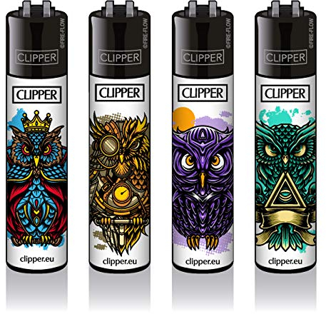 Queenmew Clipper® Feuerzeuge - Owls #2-4er Set - Neu 2020…