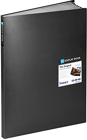 Sooez Heavy Duty Binder with Plastic Sleeves 18x24, Portfolio Folder