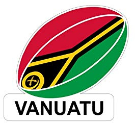 Akachafactory Aufkleber für Auto, Motorrad, Flagge Rugby Vanuatu