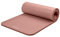 Retrospec Solana Yogamatte, 2,5 cm dick, mit Nylongurt für Damen und Herren – rutschfeste Trainingsmatte für Zuhause, Yoga, Pilates, Stretching, Boden- und Fitness-Workouts – Rose