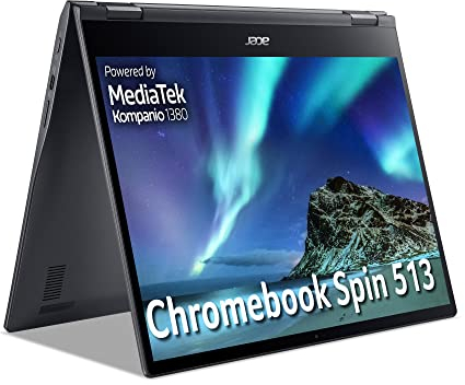 Acer Chromebook Spin 513 CP513-2H - (MediaTek 1380, 8GB, 128GB eMMC, 13.5 Inch QHD 3:2 Touchscreen Display, Google Chrome OS, Iron)