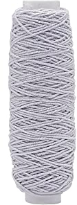 20m Spool Shirring Elastic Stretch Cord, Sewing, Dress making, Haberdashery (White, Pack of 1)
