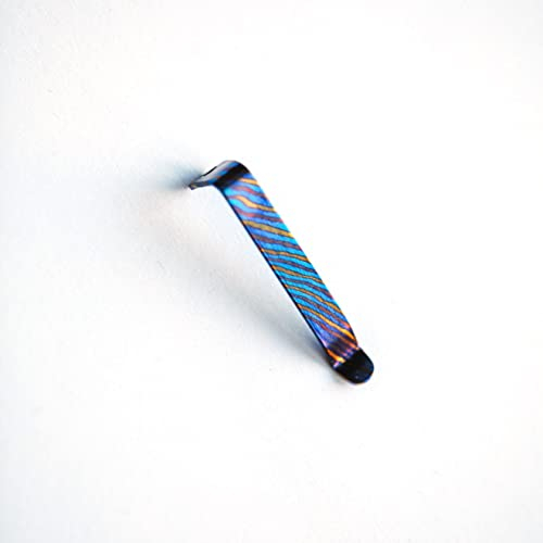 TITANIUM DAMASCUS PEN CLIP (Mini Dual Side Click/Mini Click EDC)