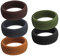 Dickly 5 Pièces pour Hommes, Bagues en Silicone, Doigt avec Style Professionnel, Mariage en Silicone, Taille 14