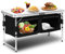 Ansobea Armoire de camping pliable en aluminium avec espace de rangement/sac de transport, pique-nique en plein air, camping, table de camping, meuble de cuisine, cuisine de voyage