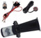 Oldtimer Hupe 12v FARBIN Ahooga Hupe für Auto LKW Retro Vintage Horn Kit verchromt Signalhorn 12V Oldtimer Fanfare Horn UNIVERSAL Horns (Schwarz Hupe mit Knopf)