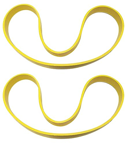 2 Stück Bandsägen Gummiband,Rutschfester Holzbearbeitung Bandsäge Gummiband Säge Scrollrad Gummiring,Zubehör für Bandsägen (8,205mm, Gelb)