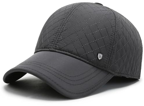 YAMEE Basecap Herren Winter mit Ausklappbarem Ohrenschutz,Wintermütze Unisex Baseballmütze,Wintercap Herrencap Herbst/Winter Weichem Innenfutter