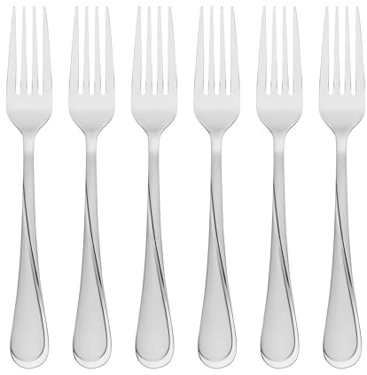 Cambridge 4216G6HCCB03 Gravity Sand Dinner Forks, Set Of 6