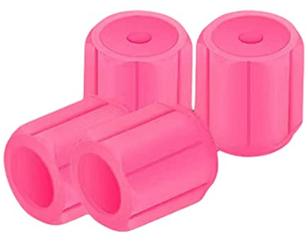 4x Auto Reifen Ventilkappen Beleuchtete Fahrrad Reifen Kappen für Fahrrad Motorrad Rosa 1,2 x 1,5 cm