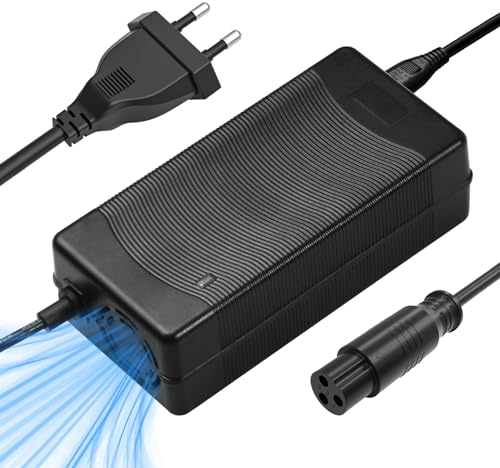 Honszex 48V Ladegerät, E-Scooter Ladekabel 54.6V 2A für Kugoo M4/ M4 Pro, Hitway H5/ H5 Pro, UrbanGlide E-Cross Pro, Speedway Mini 4 pro, Evercross H5/ HB24 und mehr, 48V Akku Netzteil