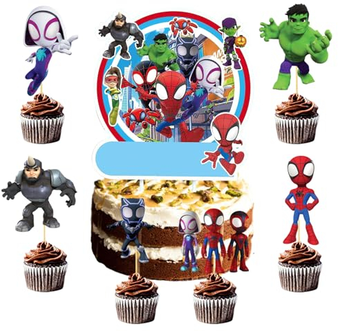 25 Stück Cake Decoration, Kuchen Dekoration, Muffin Kuchen Deko,Cupcake Geburtstag Topper für Junge Mädchen Geburtstag Themen Party